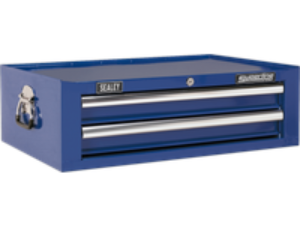 Sealey Superline Pro 2 Drawer Mid Tool Chest Blue