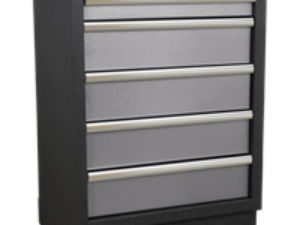 Sealey Superline Pro Modular Cabinet 5 Drawer MSS System Black / Grey