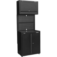 Sealey Superline Pro MSS Cabinet Pegboard Workstation Black