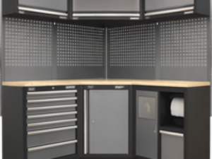Sealey Superline Pro MSS Wood Worktop Corner Storage System 1570mm 1570mm 2000mm