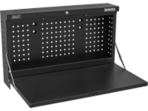 Sealey Wall Mount Fold Down Metal Workbench and Pegboard 0.9m