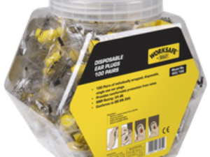 Sealey Worksafe Disposable Ear Plugs Pack of 100