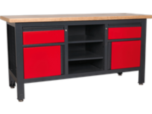 Sealey Workstation with 2 Drawers, 2 Cupboards 1.69m