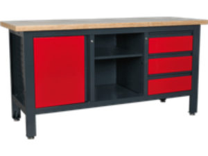Sealey Workstation with 3 Drawers, 1 Cupboard 1.69m
