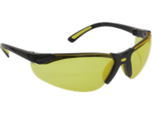 Sealey Zante Flexi Arm Safety Glasses Black Amber