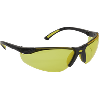 Sealey Zante Flexi Arm Safety Glasses Black Amber