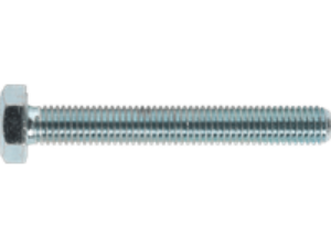 Sealey Zinc Plated 8.8 Steel Din 933 HT Setscrews M10 75mm Pack of 25