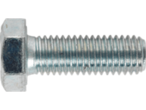 Sealey Zinc Plated 8.8 Steel Din 933 HT Setscrews M12 35mm Pack of 25