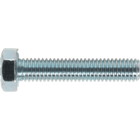 Sealey Zinc Plated 8.8 Steel Din 933 HT Setscrews M5 25mm Pack of 50