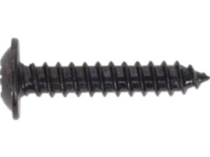 Self Tapping Flange Head Pozi Screws Black 3.5mm 19mm Pack of 100
