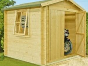 Shire Bradley 2.4m x 2.4m Log Cabin Shed (19mm)