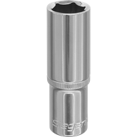 Siegen 1/2" Drive Deep Hexagon WallDrive Socket Metric 1/2" 18mm