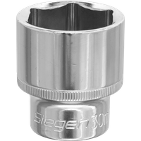 Siegen 1/2" Drive Hexagon WallDrive Socket Metric 1/2" 30mm