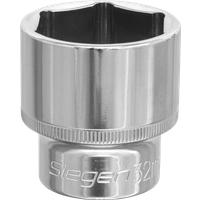 Siegen 1/2" Drive Hexagon WallDrive Socket Metric 1/2" 32mm