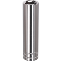 Siegen 3/8" Drive Deep Hexagon WallDrive Socket Metric 3/8" 11mm