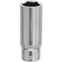 Siegen 3/8" Drive Deep Hexagon WallDrive Socket Metric 3/8" 17mm