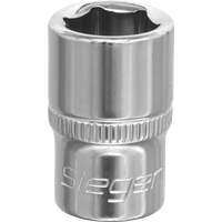 Siegen 3/8" Drive Hexagon WallDrive Socket Metric 3/8" 12mm
