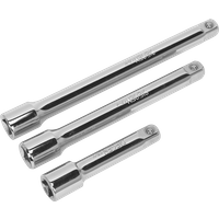 Siegen 3 Piece 3/8" Drive Socket Extension Bar Set 3/8