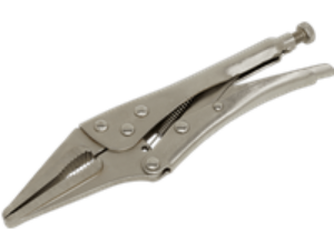 Siegen Long Nose Locking Pliers 225mm