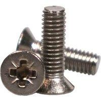 Sirius Countersunk Machine Screw Pozi A2 304 Stainless Steel M4 16mm Pack of 1