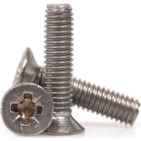 Sirius Countersunk Machine Screw Pozi BZP M4 12mm Pack of 1