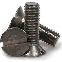 Sirius Countersunk Machine Screw Slotted A2 304 Stainless Steel M8 20mm Pack of 1