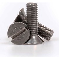 Sirius Countersunk Machine Screw Slotted A4 316 Stainless Steel M5 12mm Pack of 1