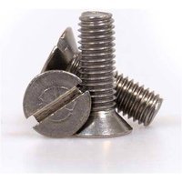 Sirius Countersunk Machine Screw Slotted BZP M6 30mm Pack of 1