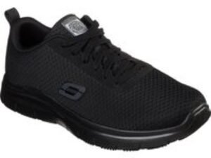 Skechers Bendon Mens Slip Resistant Work Shoes Black Size 6
