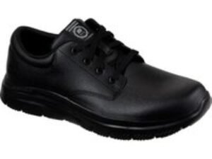 Skechers Fourche Mens Slip Resistant Work Shoes Black Size 10