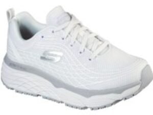 Skechers Max Cushioning Elite Womens Slip Resistant Shoes White Size 3