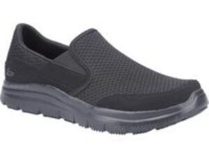 Skechers McAllen Mens Slip Resistant Work Shoes Black Size 8