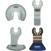 Smart 4 Piece Trade Tiling Oscillating Multi Tool Blade Set