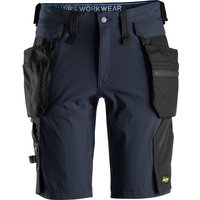 Snickers 6108 Mens Lite Work Detachable Holster Pockets Shorts Navy / Black 39