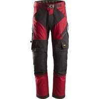 Snickers 6903 Mens Flexiwork Work Trousers Red / Black 33" 28