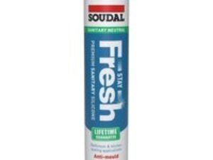 Soudal 290ml Stay Fresh Acetoxy Anti-Mould Silicone - Clear