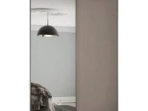 Spacepro Heritage 2 Wardrobe Door Kit Stone Grey Framed - 1x 1 Panel Shaker & 1x 1 Panel Mirror - 1185mm (W)