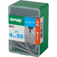 Spax Stainless Steel Raised Countersunk Roof Sheet Sealing Screws 4.5mm 55mm Pack of 25