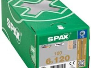Spax Wirox T Star Plus Flat Frame Adjusting Wood Screws 6mm 120mm Pack of 100