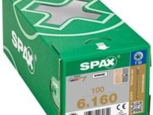 Spax Wirox T Star Plus Flat Frame Adjusting Wood Screws 6mm 160mm Pack of 100