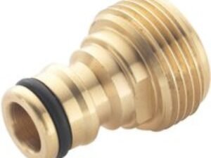Spear and Jackson Brass Threaded Male Tap Connector 3/4" / 19mm Pack of 1