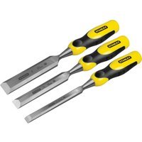 Stanley 3 Piece Dynagrip Bevel Edge Chisel Set
