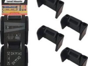 Stealth Mounts 2 Pack Spirit Level Mount Pack Black