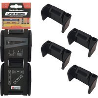 Stealth Mounts 2 Pack Spirit Level Mount Pack Black