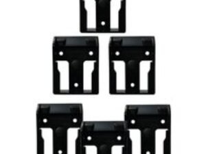 Stealth Mounts 6 Pack Battery Mounts for DeWalt 18-54V XR Tools Black