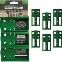 Stealth Mounts 6 Pack Battery Mounts for Festool 18V Batteries Green