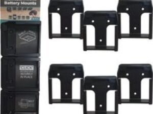 Stealth Mounts 6 Pack Battery Mounts for Makita 40V XGT Batteries Black