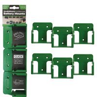 Stealth Mounts 6 Pack Battery Mounts for Metabo 18V Batteries Green