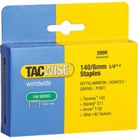 Tacwise 140 Staples 6mm Pack of 2000