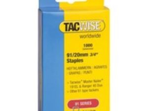 Tacwise Type 91 Narrow Staples 20mm Pack of 1000